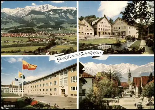 Ansichtskarte Sonthofen Mehrbildkarte mit 4 Ortsansichten 1967