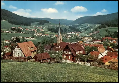 Ansichtskarte Baiersbronn Panorama-Ansicht, Gesamtansicht 1976