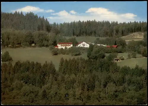 Ansichtskarte Kollnburg Panorama Blick zum Gasthof-Pension Bayerweg 1970