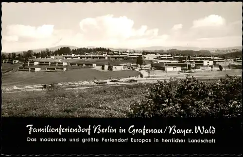 Grafenau (Niederbayern) Familienferiendorf Berlin im Bayer. Wald 1960