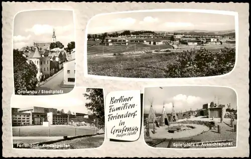 Grafenau (Niederbayern) Mehrbildkarte vom Berliner Familienferiendorf 1960