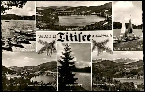 Titisee-Neustadt Titisee (Schwarzwald) Mehrbild-AK 6 Ansichten 1960