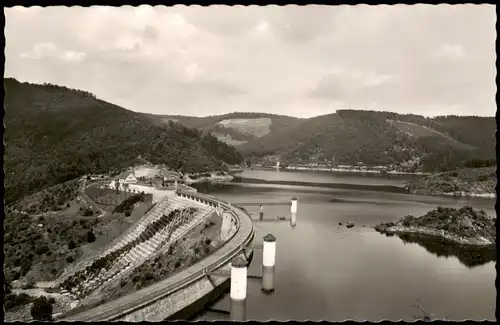 Ansichtskarte Heimbach (Eifel) Urfttalsperre bei Heimbach Eifel 1954