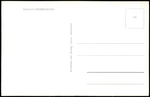 Ansichtskarte Hasenfeld-Heimbach (Eifel) Ortspanorama von Hasenfeld 1950