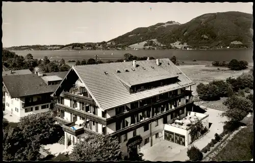 Ansichtskarte Bad Wiessee Partie am Kurheim Askania 1960