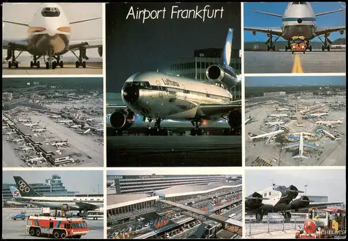 Flughafen-Frankfurt am Main Airport Frankfurt Flughafen MB Lufthansa 1990