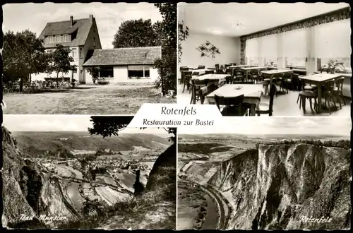 Bad Kreuznach 4 Bild Restauration und Pension aufg dem Rotenfels 1966