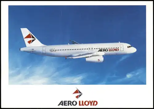 Ansichtskarte  Flugzeug Airplane Avion Airbus A320 AERO LLOYD 2002