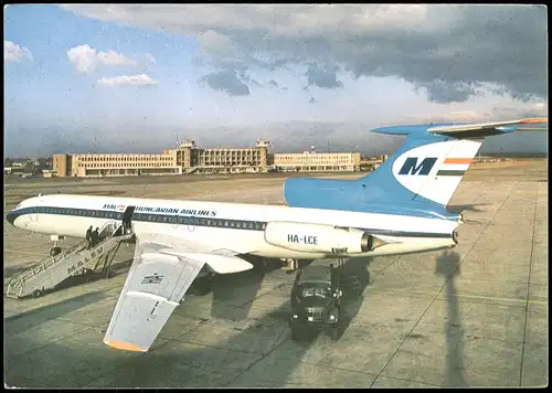 Hungarian Airlines MALÉV Tri-jet aircraft Három-sugárhajtóműves repülőgép 1980