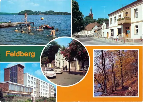 Feldberg-Feldberger Seenlandschaft Am Haussee, Fürstenberger Straße, FDGB-Erholungsheim Freundschaft - Bettemhaus, Luzinhalle 1983/1985