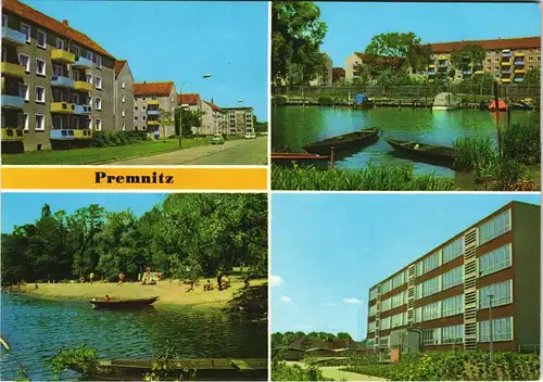 Premnitz Erich-Weinert-Straße, Bootshafen Havel Wilhelm-Pieck-Oberschule 1977