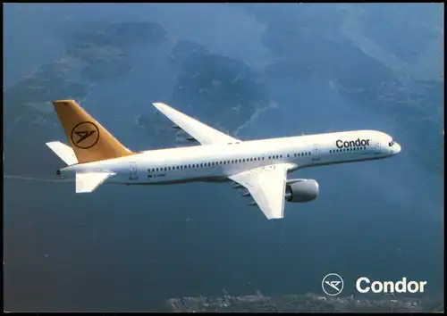 Ansichtskarte  Flugzeug Airplane Avion Condor Boeing 757 1995