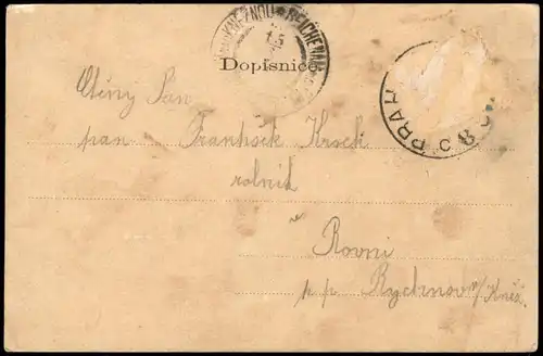 Postcard Prag Praha Rudolfinum. 1922