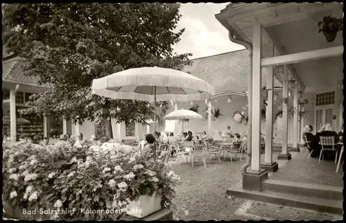 Ansichtskarte Bad Salzschlirf Kolonnaden-Café 1965/1962