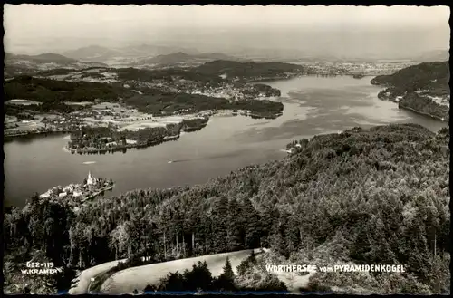 Ansichtskarte Reifnitz WÖRTHERSEE BLICK VOM PYRAMIDENKOGEL 1960