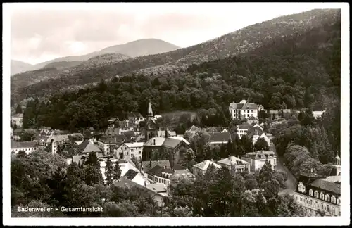 Ansichtskarte Badenweiler Gesamtansicht Panorama-Ansicht 1950