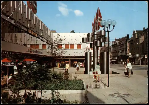 Ansichtskarte Herne City - Straßenpartie, Kaufhaus 1976