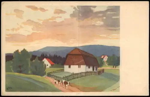 Ansichtskarte  Berufe /Arbeit: Bauern - Landwirtschaft Künstlerkarte 1940