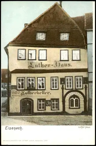 Ansichtskarte Eisenach Lutherhaus, Lutherkeller 1908