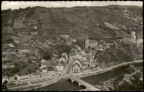 Ansichtskarte Heimbach (Eifel) Panorama Blick vom Meuchelberg 1953