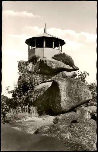 Ansichtskarte  Schüssel auf dem Waldstein im Fichtelgebirge (880 m) 1960