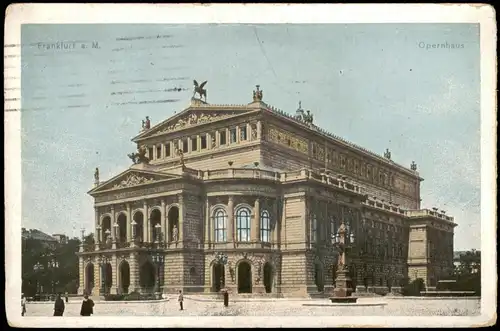Ansichtskarte Frankfurt am Main Opernhaus 1915