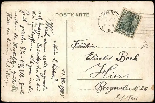 Ansichtskarte Frankfurt am Main Opernhaus 1915