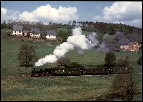 Ansichtskarte Jöhstadt (Erzgebirge) Preßnitztalbahn Dampflokomotive# 1996