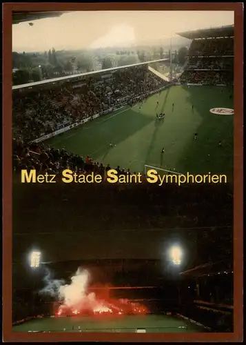 CPA Metz 2 Bild Stadion während Spiel gegen Bordeaux 2001
