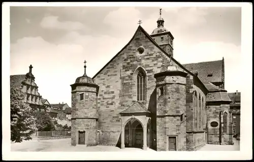 Ansichtskarte Schweinfurt Johanniskirche mit Altem Gymnasium 1974
