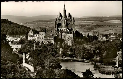 Ansichtskarte Limburg (Lahn) Limburger Dom und Schloß 1963