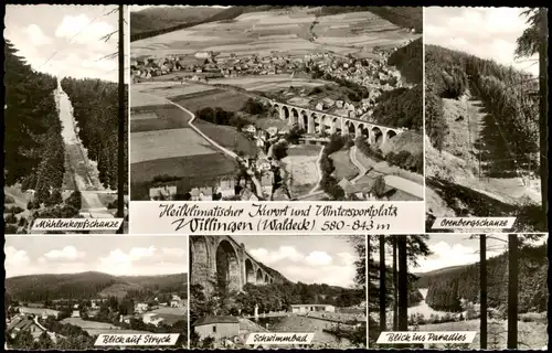 Willingen (Upland) Luftbild, Mühlenkopfschanze, Orenbergschanze, Stryck 1964