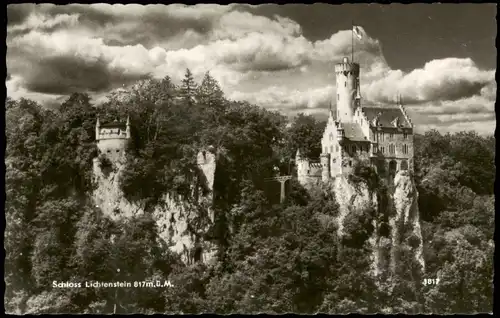 Ansichtskarte Lichtenstein (Württemberg) Schloss Lichtenstein 1960