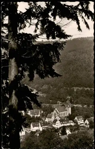 Ansichtskarte Bad Liebenzell Blick auf die Stadt 1960