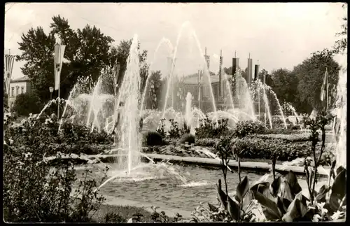 Ansichtskarte Karlsruhe Wasserspiele - Eisberg 1959