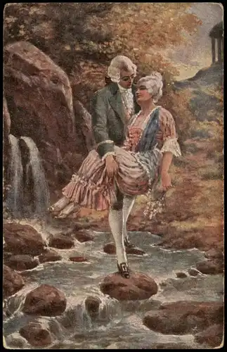 Süsse Bürde C.V. Muttich Künstlerkarte: Gemälde / Kunstwerke 1910