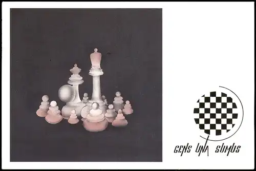 Schach-Spiel Chess-Game Autor karikature Jovan Prokopijević 1992