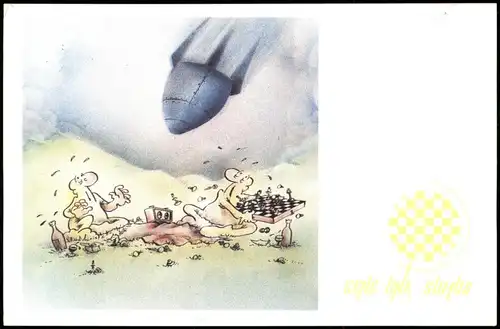 Schach-Spiel Chess Illustration Cartoon JOVAN PROKOPLJEVIĆ 2008