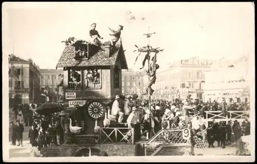 CPA Nizza Nice Karneval / Fastnacht / Fasching Wagen 1937