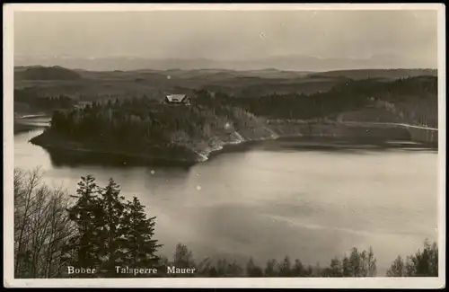 Postcard Boberröhrsdorf Siedlęcin Talsperre Mauer - Haus Fernblick 1932