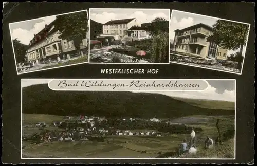 Bad Wildungen Mehrbildkarte Reinhardshausen WESTFÄLISCHER HOF 1961