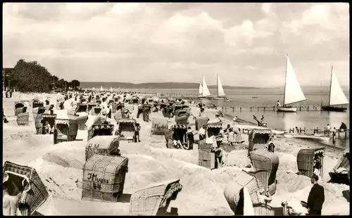 Ansichtskarte Niendorf-Timmendorfer Strand Strand Strandleben Ostsee 1960