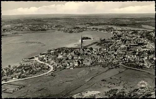 Schleswig (Sleswig/Slesvig) Luftbild Gesamtansicht vom Flugzeug aus 1959