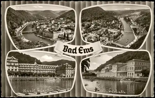 Ansichtskarte Bad Ems Mehrbildkarte mit Ortsansichten 1957