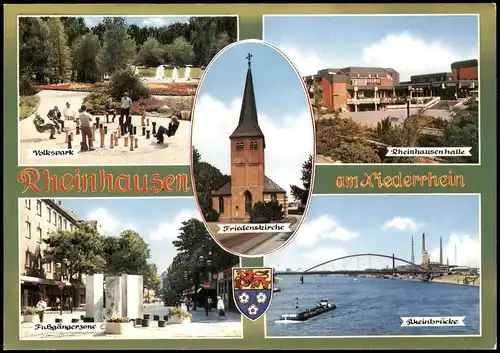 Rheinhausen-Duisburg MB Rheinhausen u.a. Volkspark, Fußgängerzone uvm. 1980