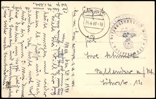 CPA Metz Dom - Inneres 1941  gel. Feldpoststempel WK2