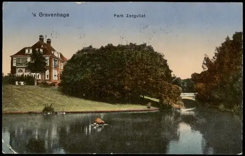 Postkaart Den Haag Den Haag Park Zorgvliet, Villa 1926