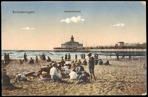 Postkaart Scheveningen-Den Haag Den Haag Vacantierust 1925