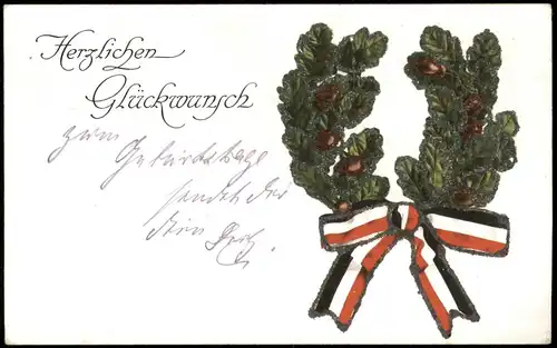 Militär/Propaganda 1.WK (Erster Weltkrieg) Eichenlaub Schleife 1916