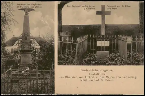 CPA Sainte-Marie-aux-Chênes 2 Bild: Denkmäler 1916